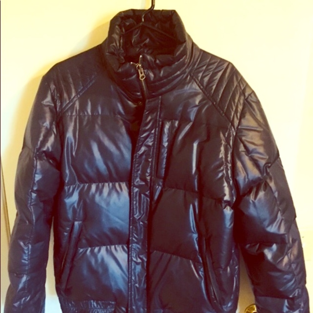 Barney’s CO OP  Puffer Utility Jacket Small  Navey
